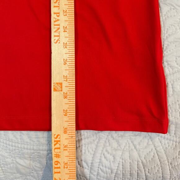 Nike Golf Red Standard Fit Polo Shirt Large Dri Fit Performance Embroidered Logo - Picture 9 of 9